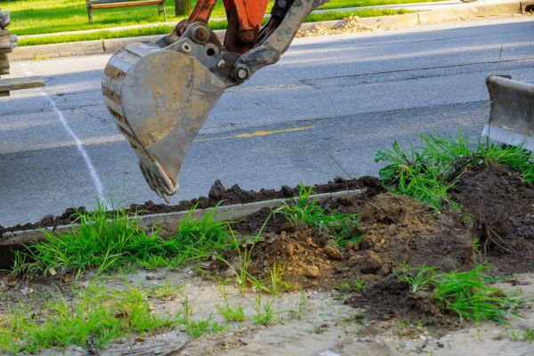 Cost of Sewer Line Trenching in Woodstock